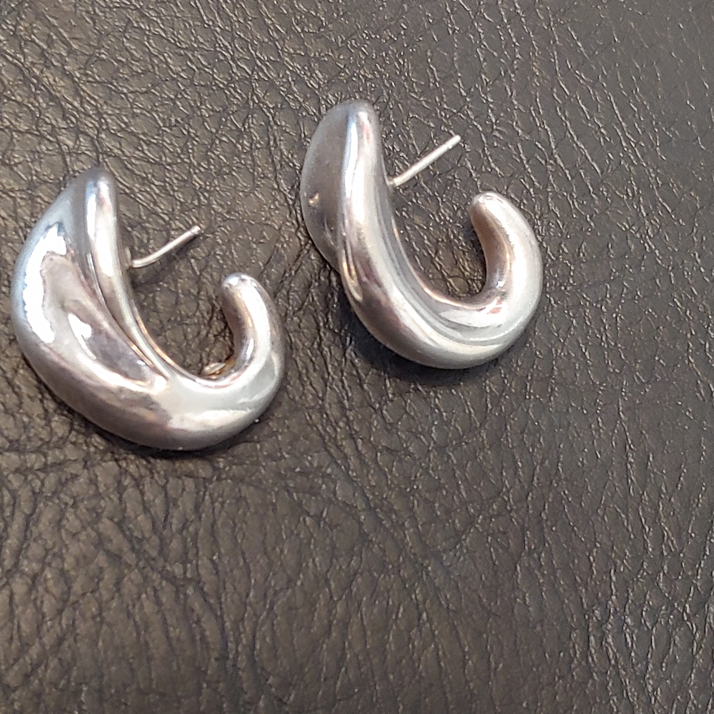 Statement Sterling Silver Earrings - image 6